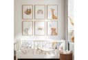 MeinBaby123® Poster Kinderzimmer Boho Süße Tiere Wandbild Braun Bild 2