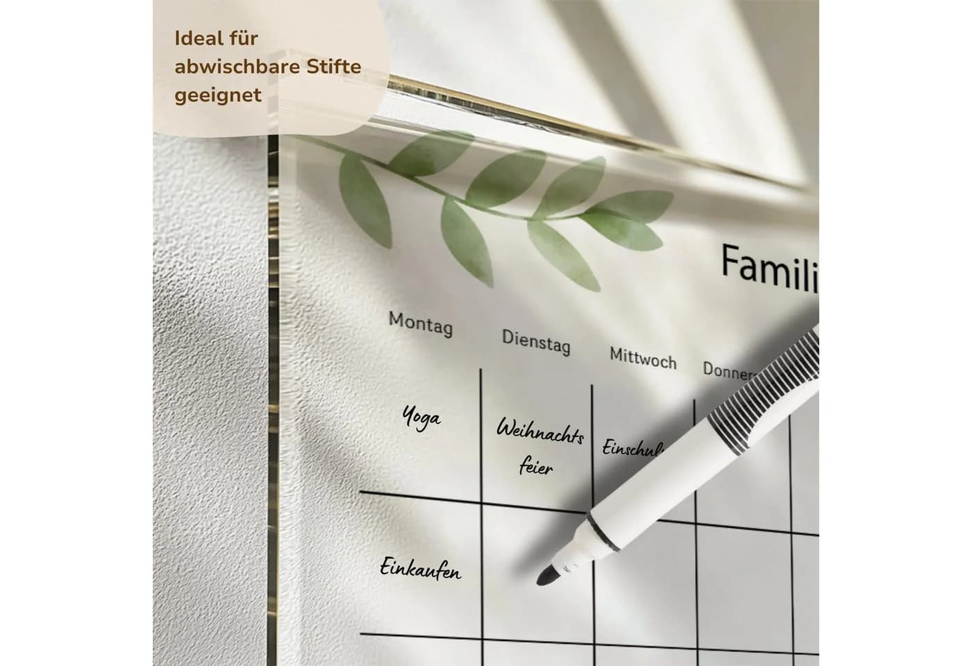 MeinBaby123® Tischkalender Acrylglas Wochenplaner abwischbar - Bild 4