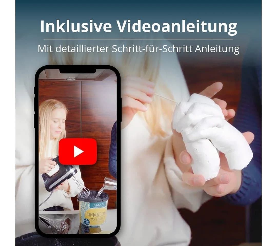 Amari Handabdruck-Set 3D Gipsabdruck Komplettset Romantisches Geschenk - Bild 5