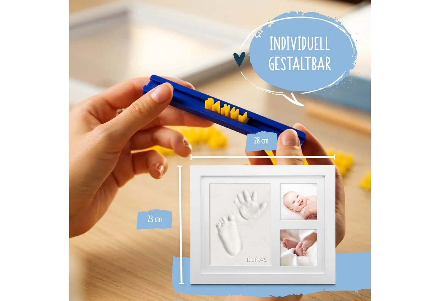 Amari Babyspiegel Amari® Gipsabdruck Set Baby Hand- und Fuß - Bild 4