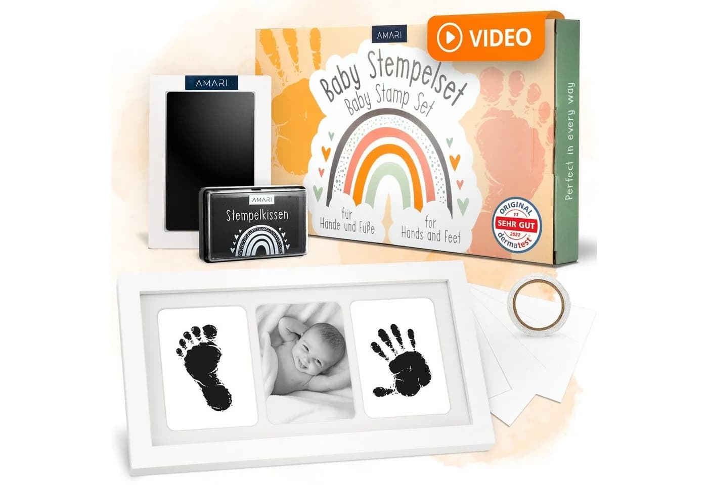 Amari Baby Handabdruck Set Clean Touch Stempelkissen - Bild 2