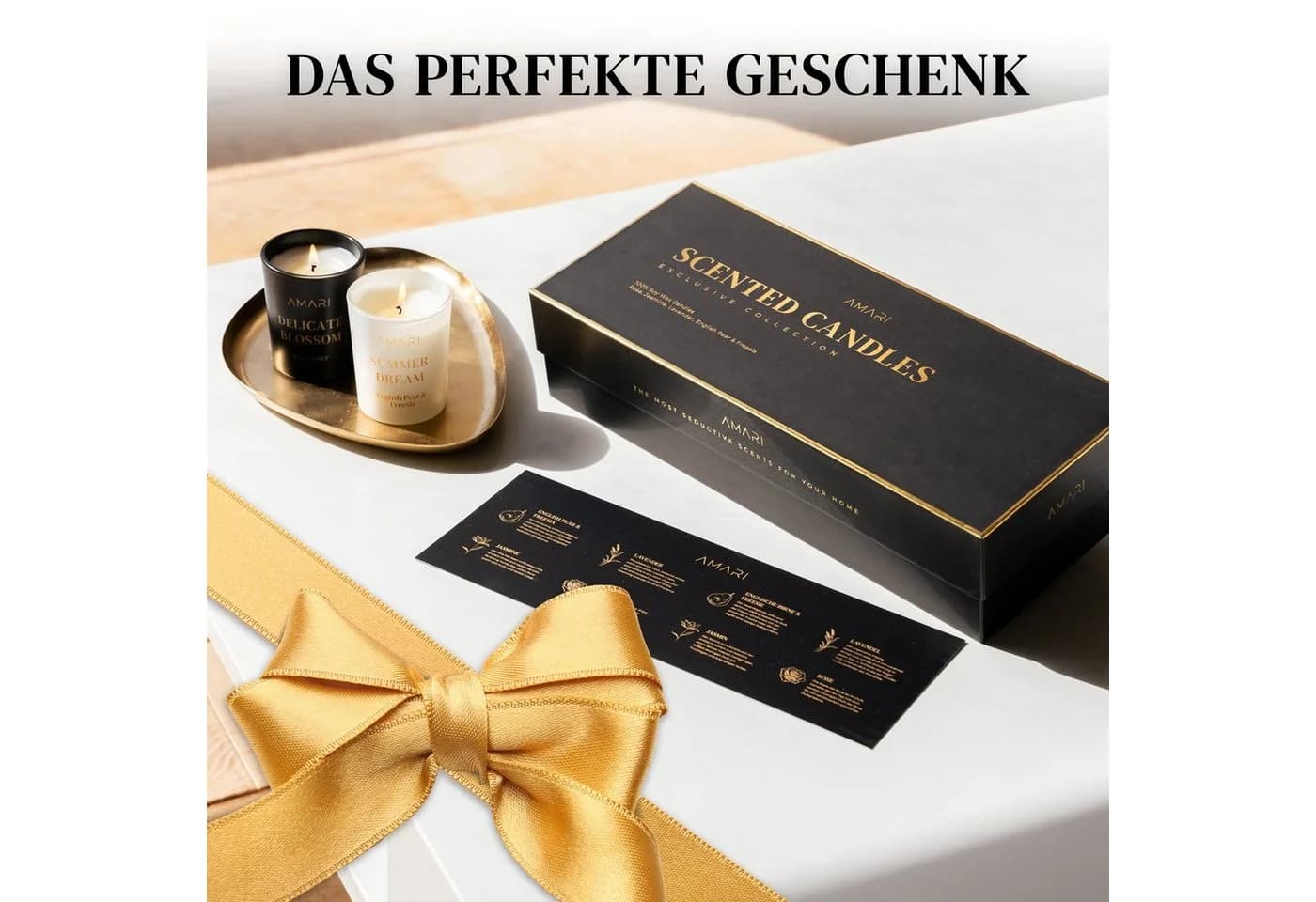Amari Duftkerzen Geschenkset 4-tlg. Natürliches Sojawachs - Bild 5