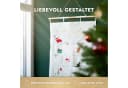 Amari befüllbarer Adventskalender Wandkalender 24 Fächer Gold Stoff Bild 4