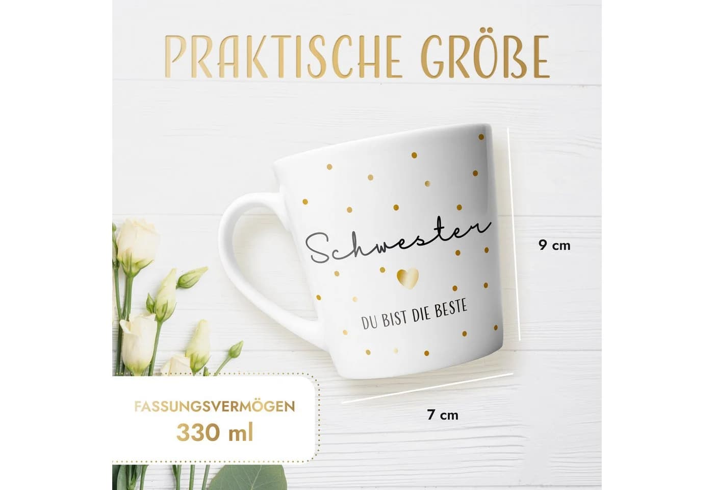AMARI Schwester Tasse Keramik Geschenk - Bild 5