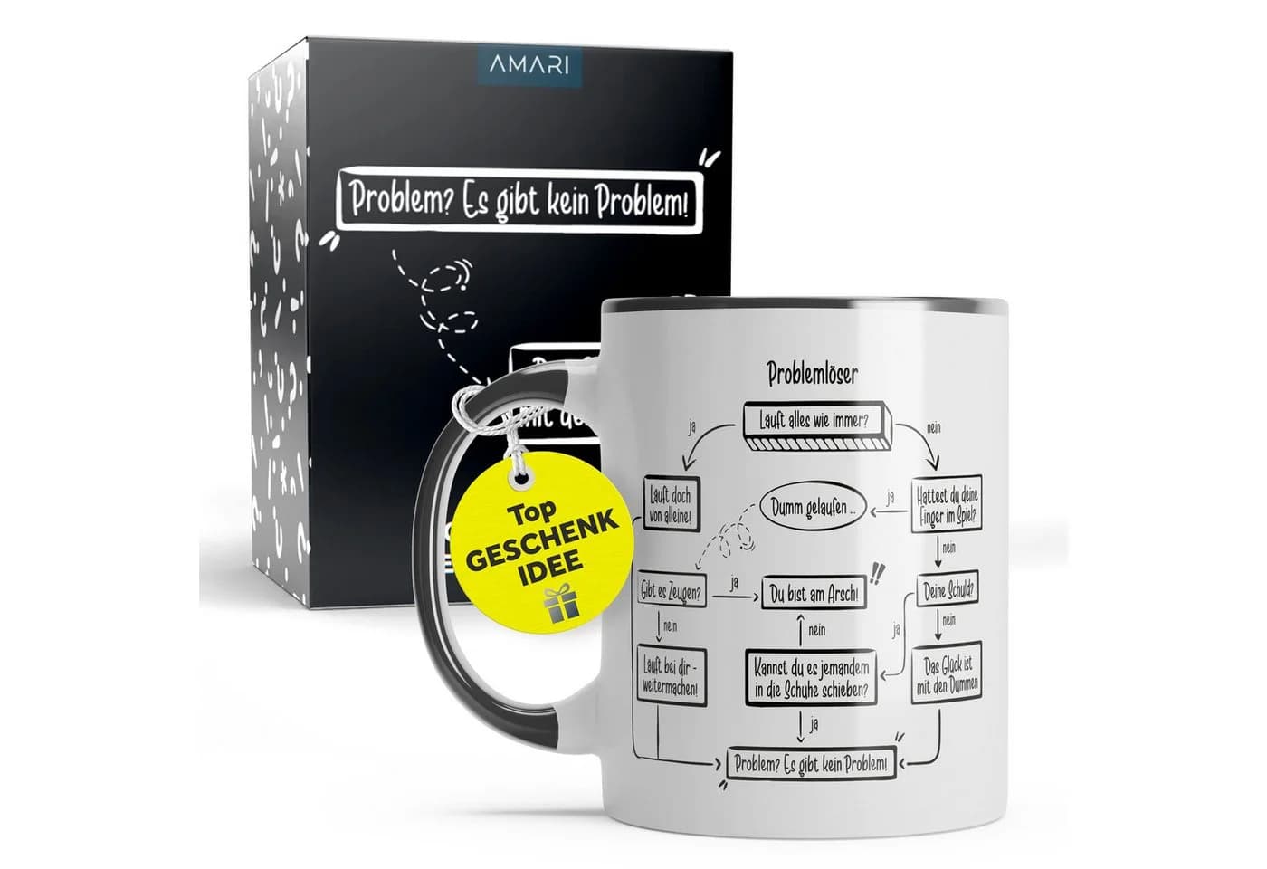AMARI® Problemlöser Tasse Nr. 20 – Lustiger Kaffeebecher - Bild 2