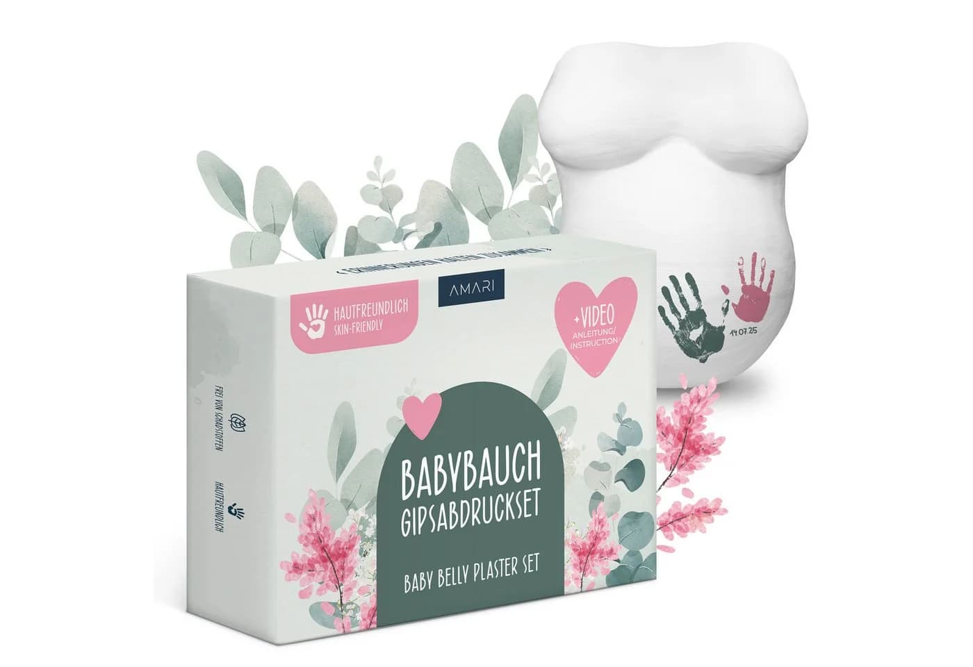 Amari Kreativset Gipsabdruck Babybauch Set DIY - Bild 2