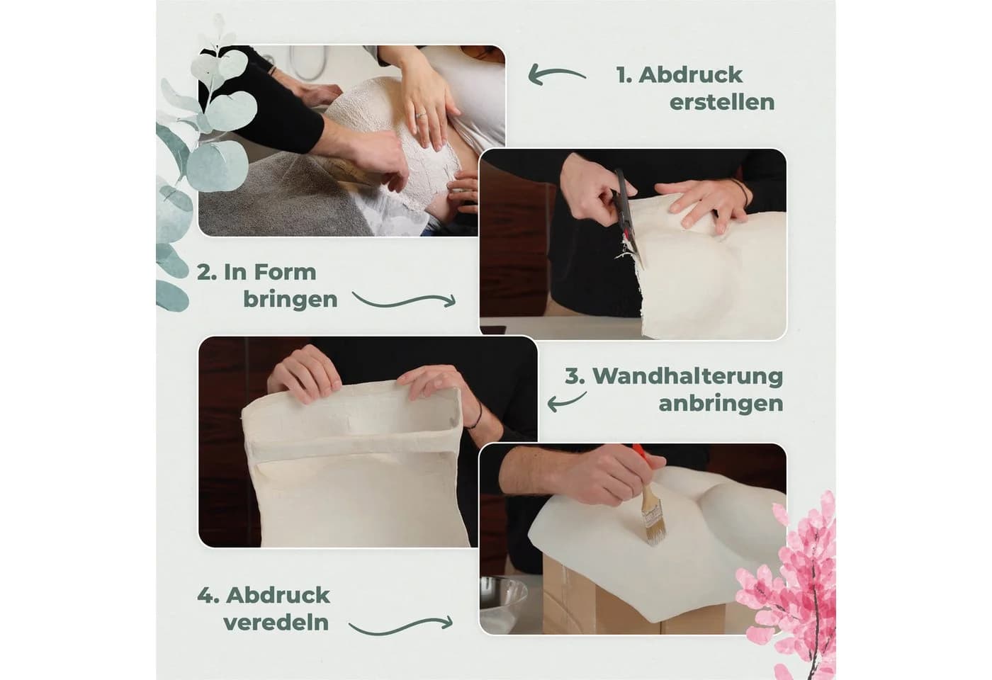 Amari Kreativset Gipsabdruck Babybauch Set DIY - Bild 5