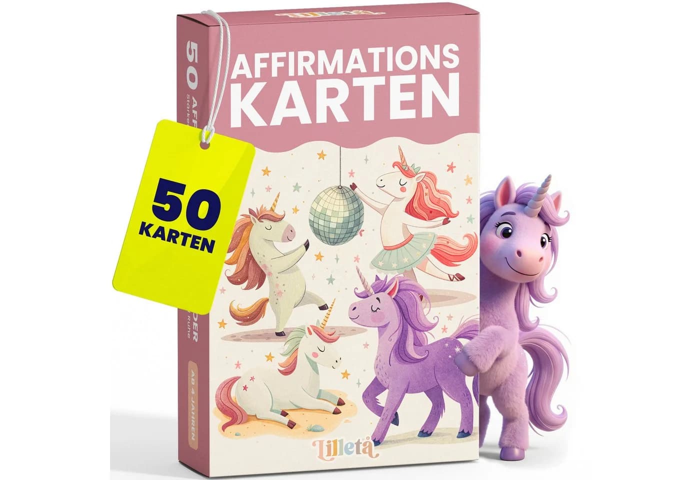 Lilletå Spiel 50 Affirmationskarten für Kinder - Positive Mutmachkarten - Bild 2