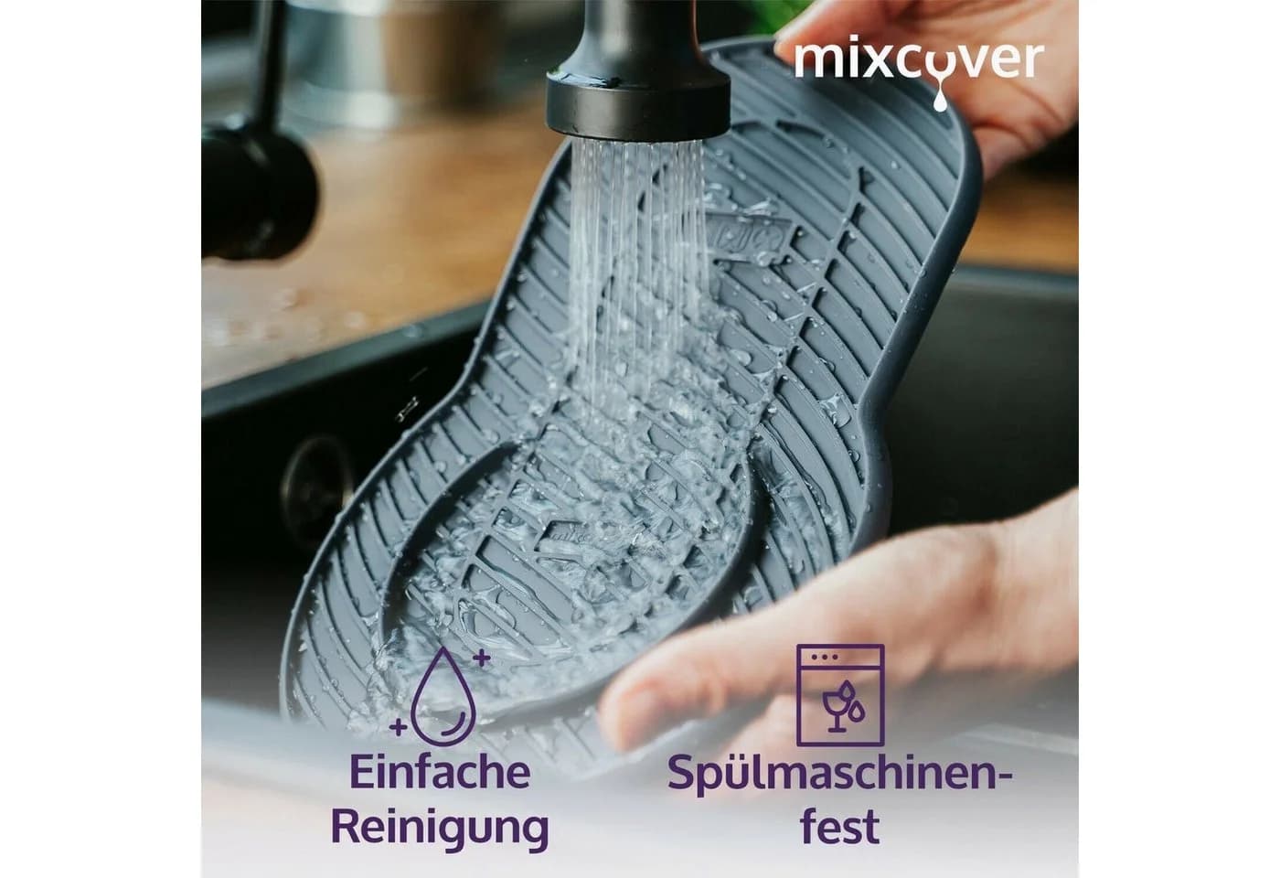 Mixcover Silikonmatte für SodaStream Crystal, rutschfest & fleckenfrei - Bild 5
