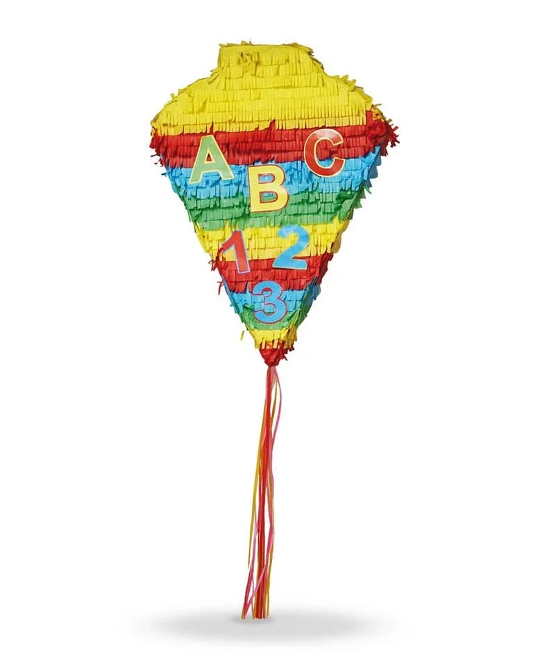 Party Factory Pinata Schultüte Bunt ABC 123 Einschulung - Bild 2