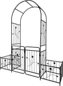 Rosenbogen, Rankhilfe, Pergola aus Metall in Schwarz Bild 4