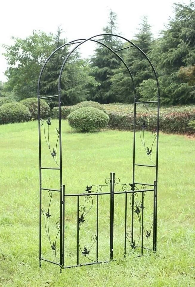 Defactoshop Rosenbogen Gartenbogen Schwarz Rankhilfe - Bild 4