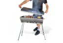 Grillpeter Mangal Astana Deluxe Edelstahl mit 9er Spießdreher 230V Motor Bild 1
