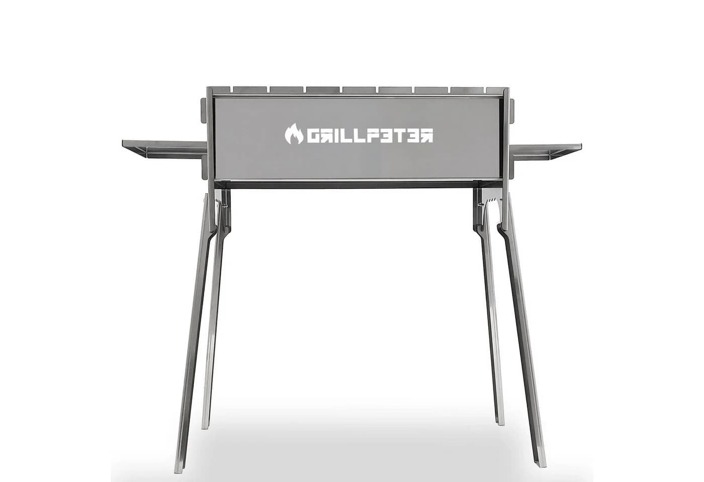 Grillpeter Mangal Izmir Steckmangal 2 mm Edelstahl Schaschlikgrill Silber - Bild 2