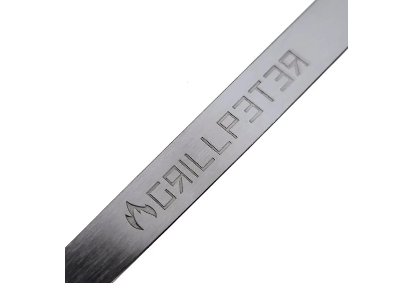 Grillpeter Schaschlikspieße Edelstahl 20 Stück 50cm Silber - Bild 5