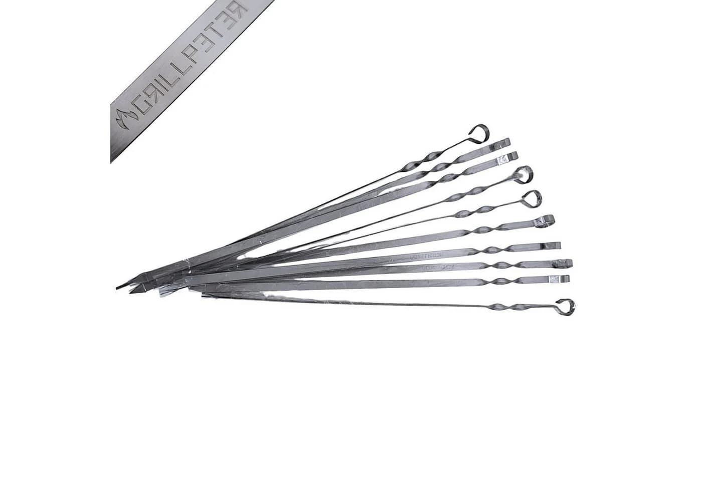 Grillpeter Schaschlikspieße 50er Pack Edelstahl 50 cm