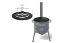 Grillpeter Adapterplatte für Utschak Ø 40 cm Kochplatte aus Stahl 4mm Bild 2