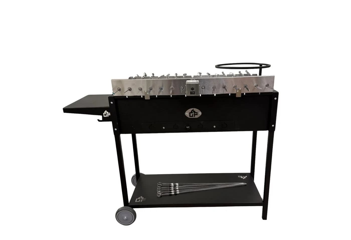 Grillpeter Mangal Batyr 80 Holzkohlegrill mit Drehspieß & Edelstahlmotor - Bild 2