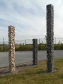 Defactoshop Gabionen-Steinsäule Feuerverzinkt Dekorative Gartensäule Bild 1