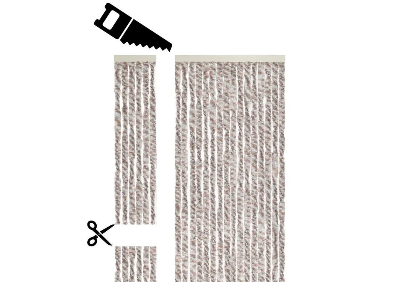 Defactoshop Insektenschutz-Vorhang Grau Schwarz PVC - Bild 4