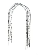 Defactoshop Rosenbogen Gartenbogen Rankhilfe Spalier Schwarz Bild 1