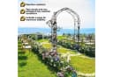 Defactoshop Rosenbogen Gartenbogen Rankhilfe Spalier Schwarz Bild 3