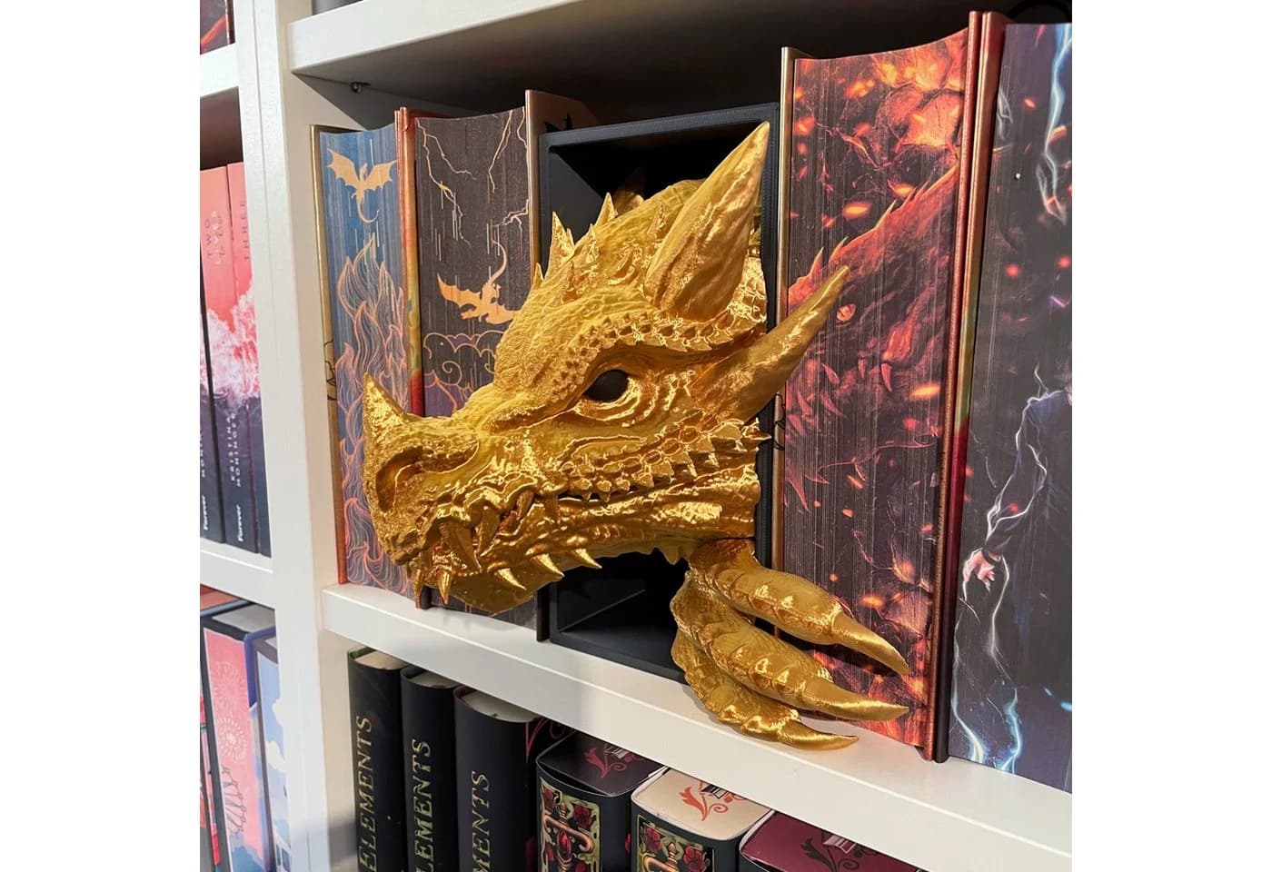 Der Krämer Buchstütze Drache 3D Figur Book Nook Schwarz - Bild 5