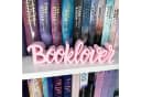 Der Krämer Deko-Schriftzug "Booklover" Rosa Buch-Aufsteller Bild 1