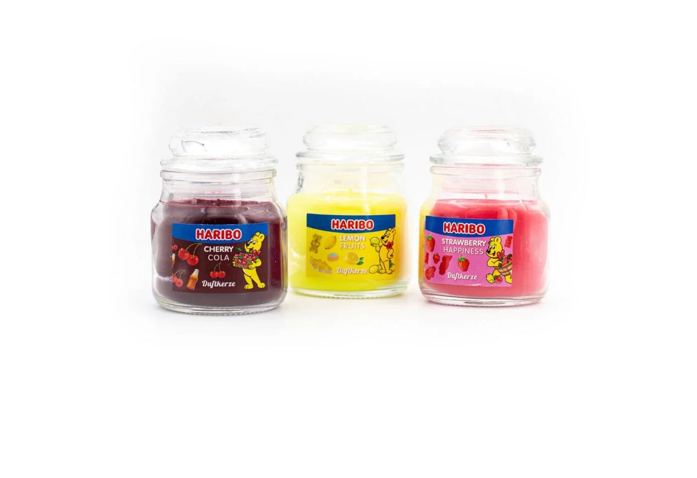 HARIBO Duftkerzen Geschenkset Frucht Power 3er Set - Bild 3