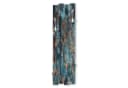 Kreative Feder Wandgarderobe Shabby-Chic Blau mit 4 Haken Bild 2