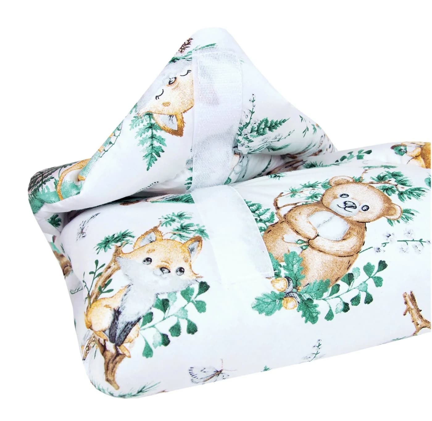 BabyLux Babydecke BABYHÖRNCHEN Einschlagdecke 75x75cm Weiß - Bild 3