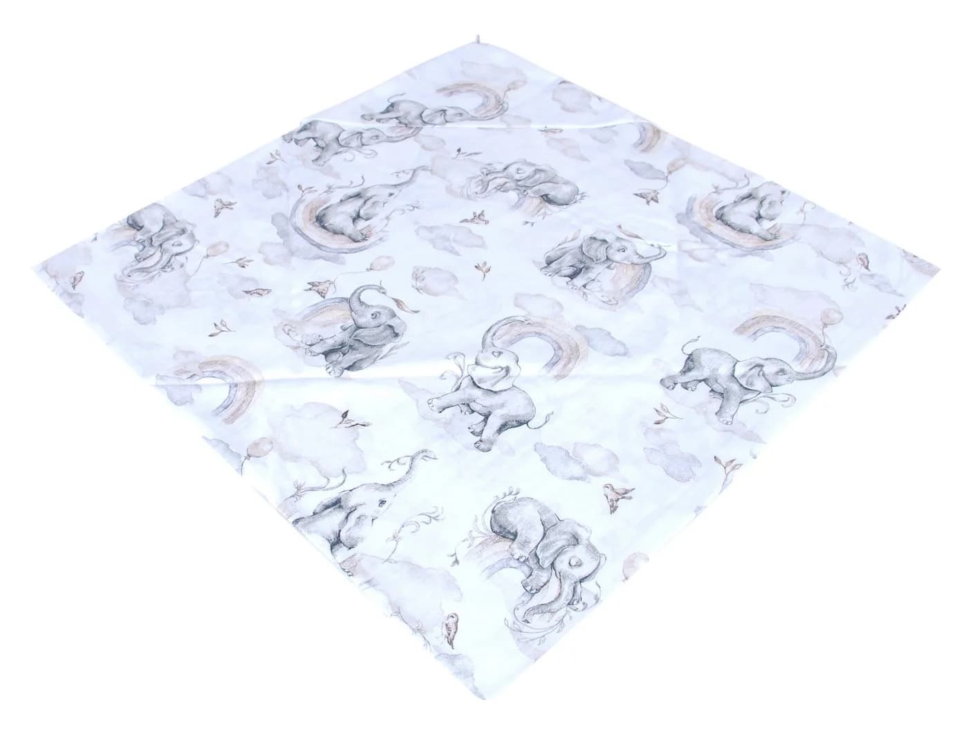 BabyLux Badetuch Musselin mit Kapuze 80x80cm Beige