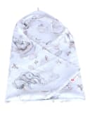 BabyLux Badetuch Musselin mit Kapuze 80x80cm Beige Bild 4