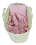 BabyLux Musselin Decke 75x100cm +Kissen Rosa Bild 1