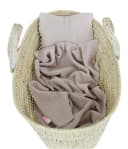 BabyLux Musselin Decke mit Kissen 75x100cm Beige Bild 1