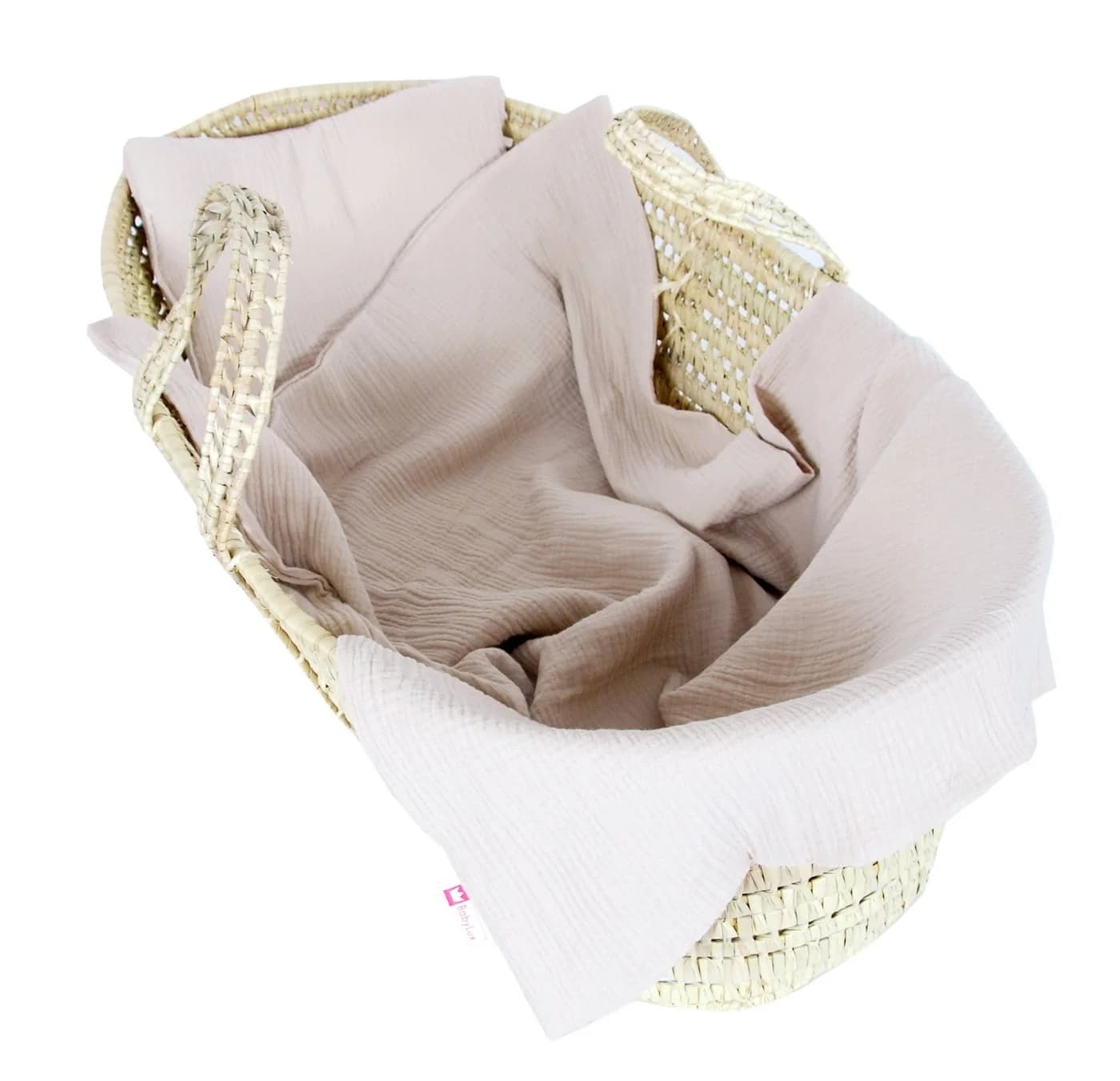 BabyLux Musselin Decke mit Kissen 75x100cm Beige - Bild 2