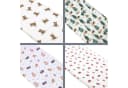BabyLux Spannbettlaken Musselin Set 3er Pack Grün-Weiß Bild 4