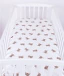 BabyLux Spannbettlaken Musselin Grün 70x140 cm Bild 1