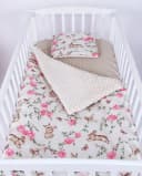 BabyLux Babydecke Minky Kuscheldecke mit Kissen Bild 2
