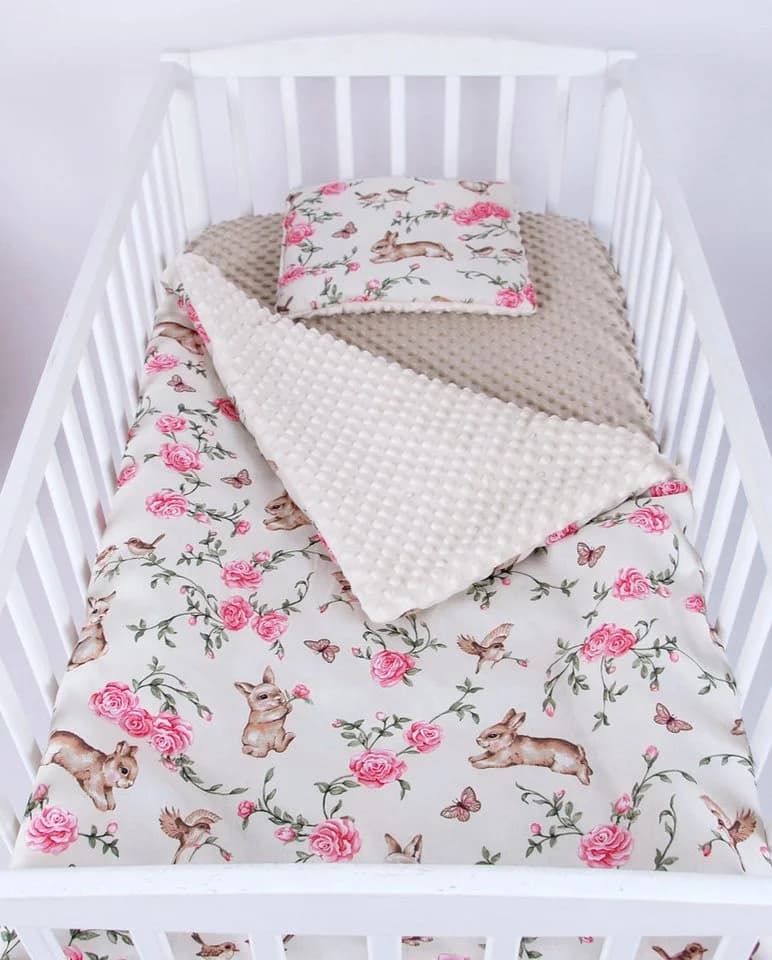 BabyLux Babydecke Minky Kuscheldecke mit Kissen - Bild 2