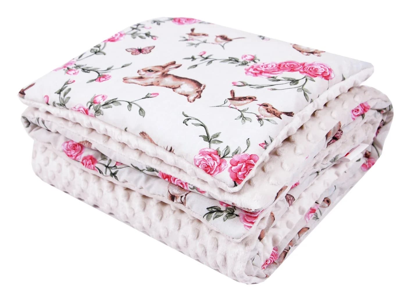 BabyLux Babydecke Minky Kuscheldecke mit Kissen - Bild 3