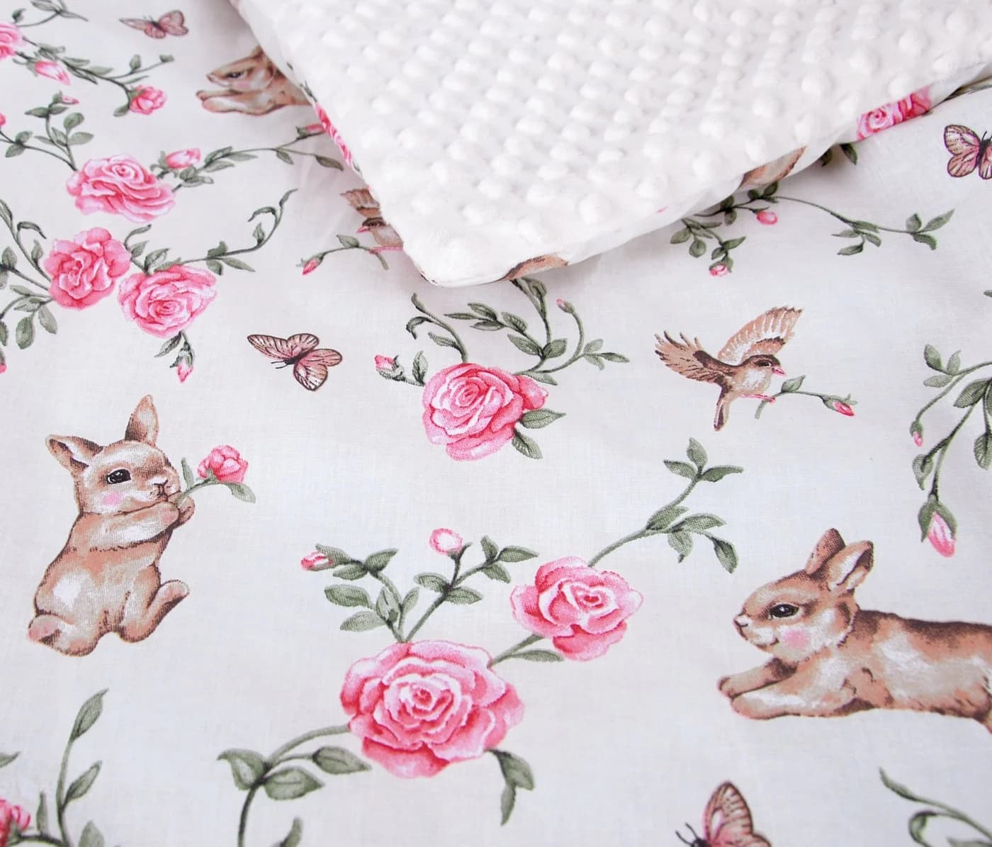 BabyLux Babydecke Minky Kuscheldecke mit Kissen - Bild 4