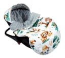 BabyLux Sommerfußsack 90cm Grau + Dschungel für Kinderwagen & Buggy Bild 2