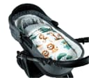 BabyLux Sommerfußsack 90cm Grau + Dschungel für Kinderwagen & Buggy Bild 3