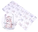 BabyLux Spannbettlaken 60x120 cm Baumwolle Kinder Baby Tiere auf der Schaukel Bild 2