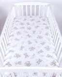 BabyLux Spannbettlaken 70x140 cm Bären Motiv 100% Baumwolle Bild 1
