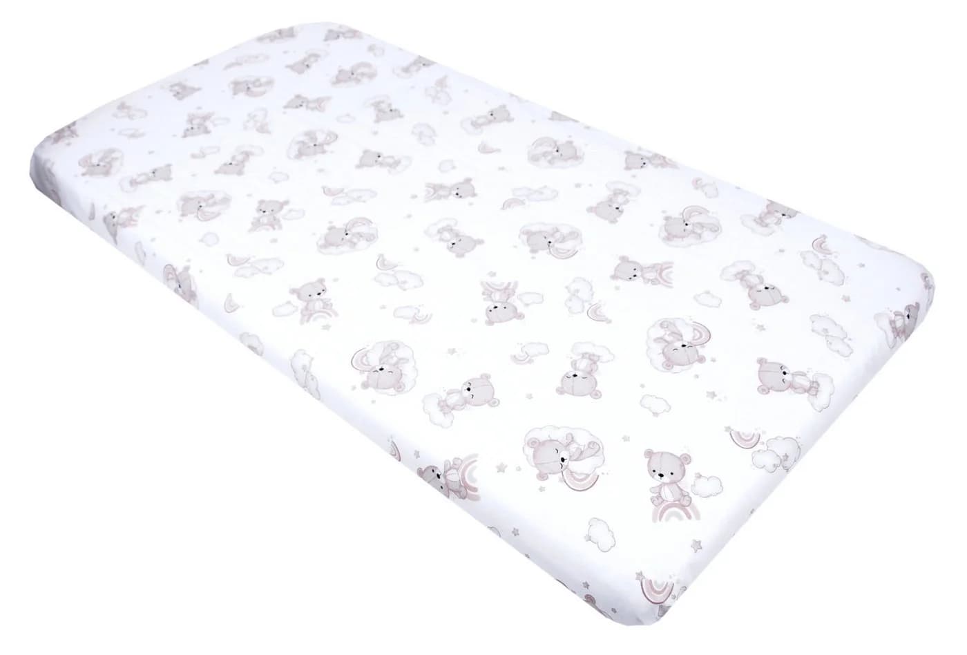 BabyLux Spannbettlaken 70x140 cm Bären Motiv 100% Baumwolle - Bild 3