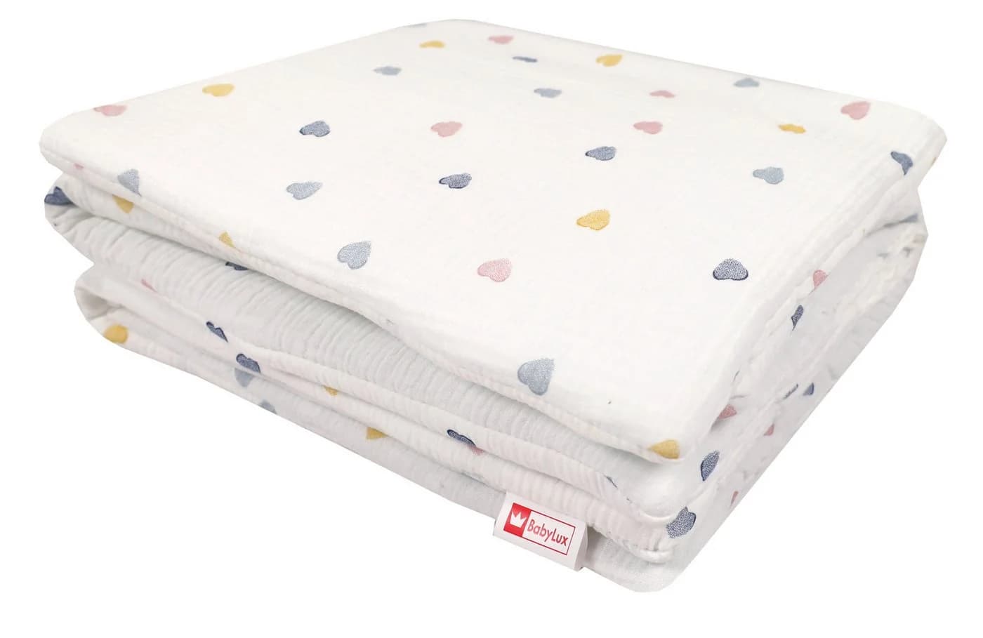 BabyLux Babydecke Musselin Kinderwagendecke Bunt - Bild 4