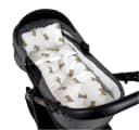 BabyLux Babydecke Musselin Kinderwagendecke Kuscheldecke Weiss Bild 2