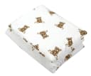 BabyLux Babydecke Musselin Kinderwagendecke Kuscheldecke Weiss Bild 3